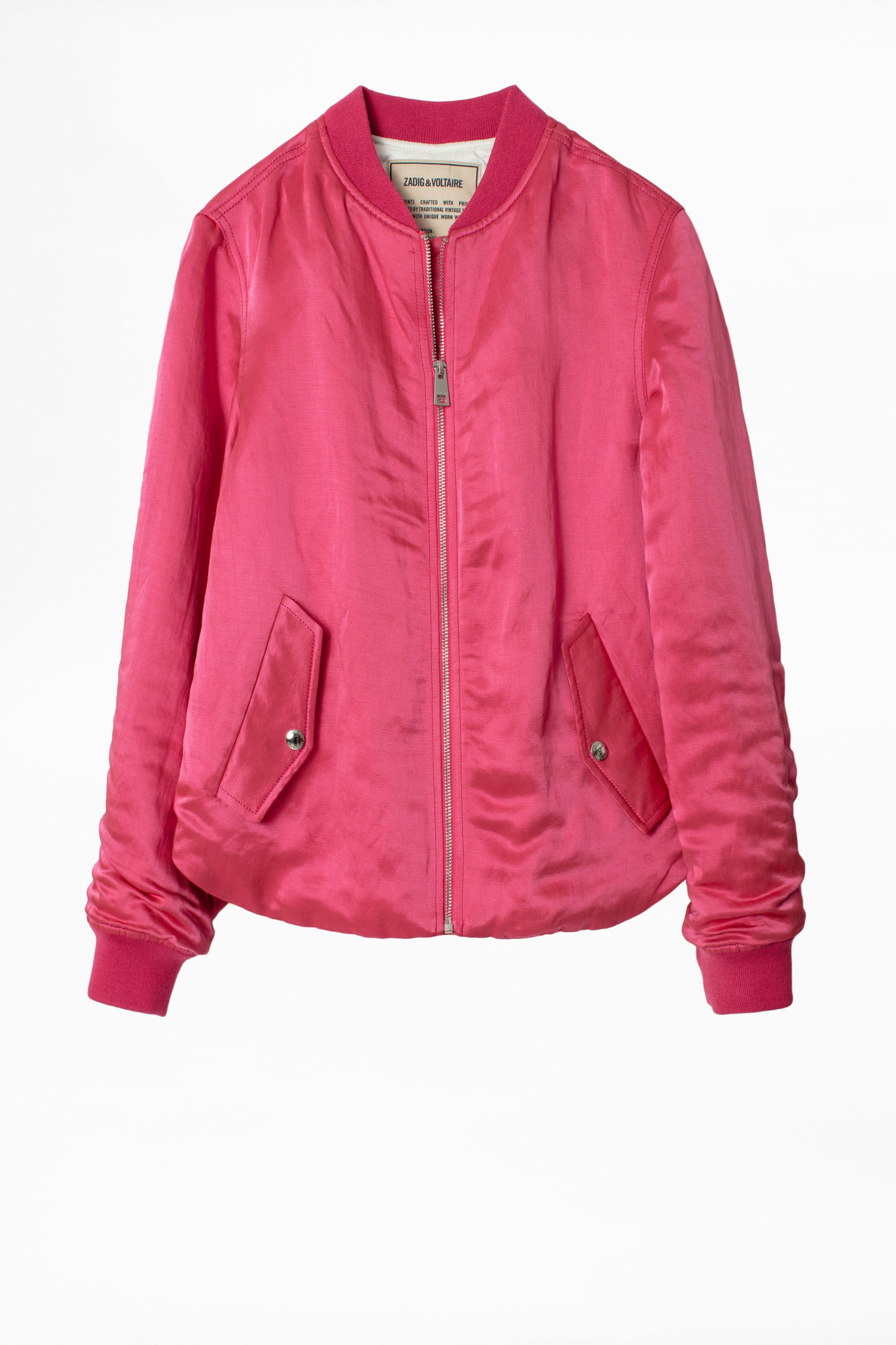 Ben Jacket - Women’s pink bomber jacket.